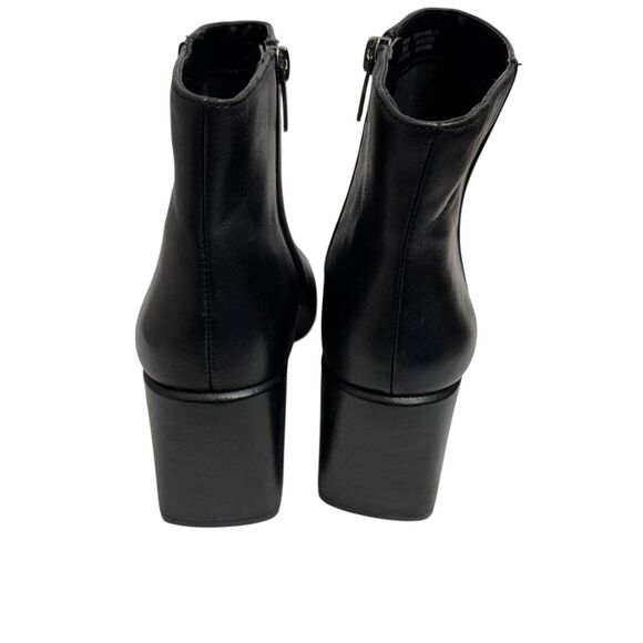 Vince Camuto Boots Womens Size 9 Black Oskana Ankle Pointed Toe Block Heel Zip - Picture 5 of 8